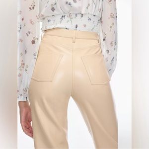 ARITZIA - The Melina Pant - High-waisted Vegan Leather Pants